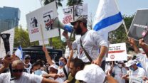 הפגנת נכי צה"ל מול משרד הביטחון (צילום: טל כרמון)