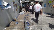 המעבר בו אירע האסון בהר מירון (צילום: יהל פרג')