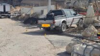 הזירה בה נמצא הקרבן בהר הקפיצה (צילום: דוברות המשטרה)