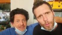 שניים מבעלי המסעדות בבאר שבע, המופיעים בסרטון ומצהירים שלא יעבדו עם וולט