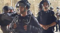 שוטרים במהומות במזרח ירושלים (צילום: דוברות המשטרה)