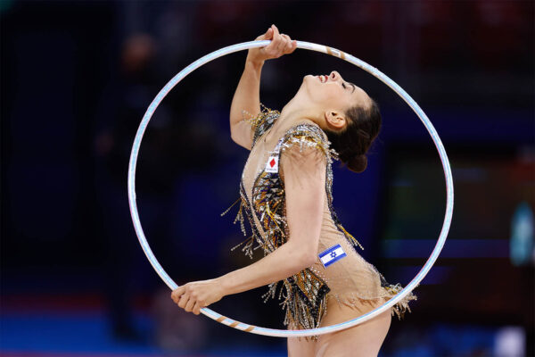 לינוי אשרם באליפות אירופה בבולגריה (צילום:  imago images/Beautiful Sports via Reuters Connect)
