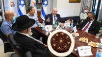 נשיא המדינה, ראובן ריבלין, בכינוס מנהיגים בעכו (צילום: מארק ניימן/לע"מ)