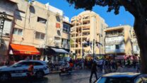 נפילה ברמת גן, רחוב קריניצי פינת הרא''ה. (צילום: ולאדי שפקין)