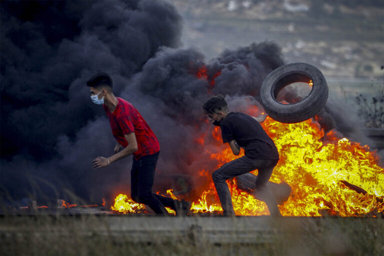Clashes in the West Bank near the Huwara checkpoint (archive photo: Nasser Istiaia/Flash 90)