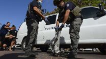 זירת נפילת רקטה באשקלון (צילום: אבי רוקח/פלאש90)
