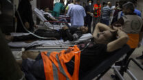 בית החולים שיפא בעזה (AP Photo/Khalil Hamra, File)