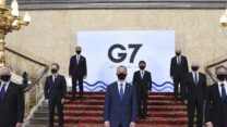 ועידת שרי החוץ של ה-G7. (צילום: Stefan Rousseau/Pool via AP)