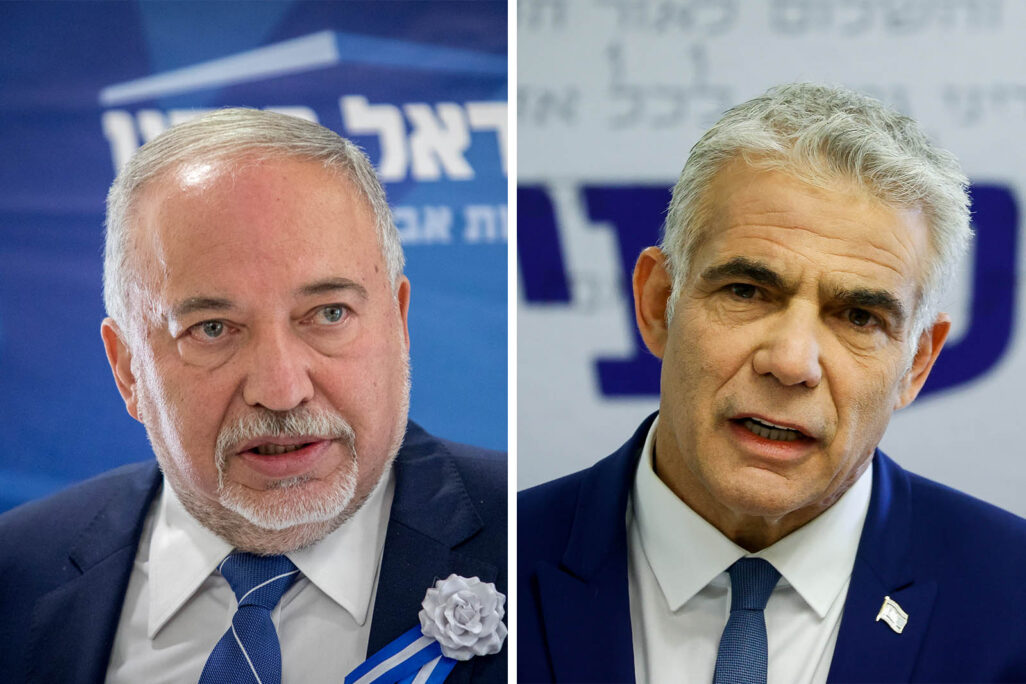יאיר לפיד ואביגדור ליברמון (צילום: יונתן זינדל, אוליבייה פיטוסי/פלאש 90) יאיר לפיד ואביגדור ליברמון (צילום: יונתן זינדל, אוליבייה פיטוסי/פלאש 90)