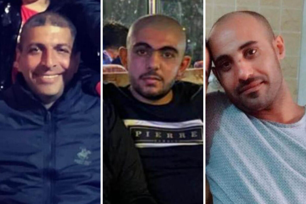 הנרצחים באום אל פחם. מימין: מוחמד תופיק, מוסטפא אחמד וד"ר טאריק חמאד אבו ג'או (צילום: דוברות עיריית אם אל פחם)