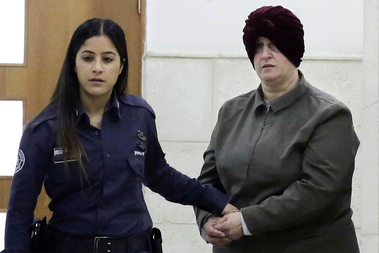 מלכה לייפר בבית המשפט, פברואר 2018 (צילום ארכיון: AP/Mahmoud Illean)