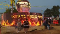 הילולת ל"ג בעומר במירון, שעות ספורות לפני האסון (צילום: יהל פרג')