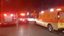 זירת אירוע שריפת בית בג'סר א-זרקא (צילום: דוברות מד"א)