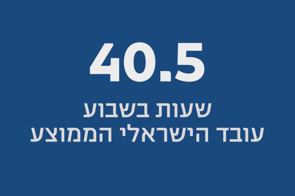 שעות בשבוע עובד הישראלי הממוצע