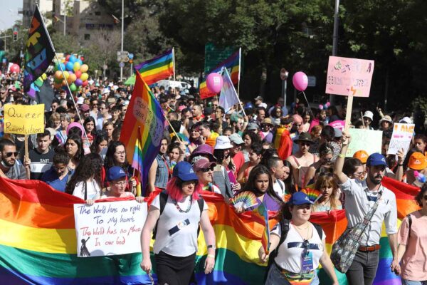 מצעד הגאווה בירושלים 2021 (צילום: אוליבייה פיטוסי, פלאש 90)