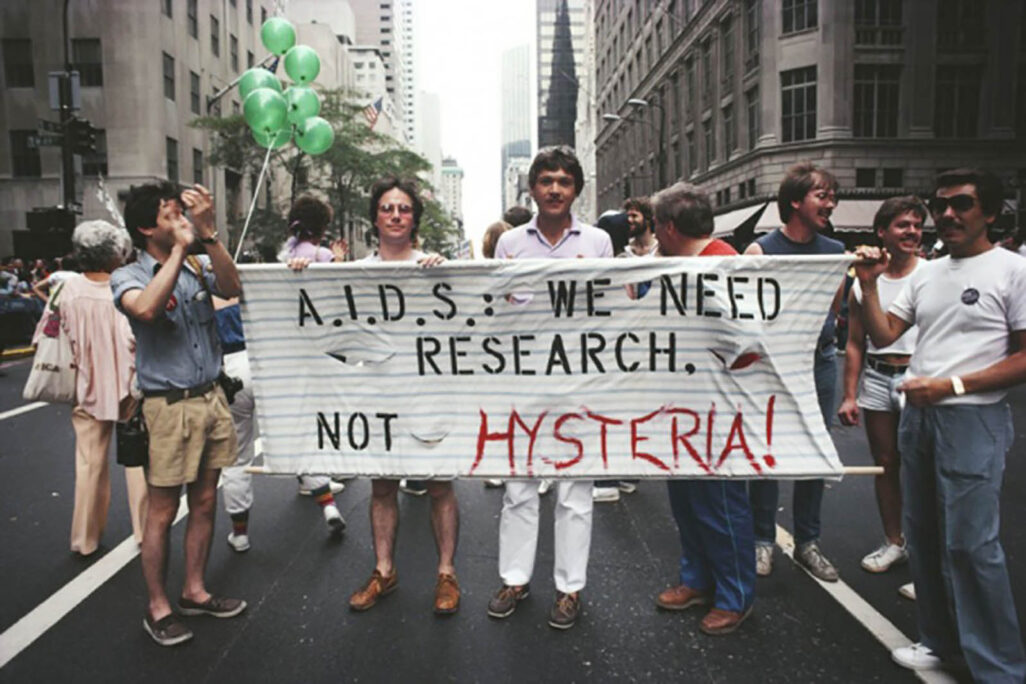 מצעד הגאווה בניו יורק, 1983. &quot;צריך מחקר, לא היסטריה&quot; (צילום: ויקיפדיה)