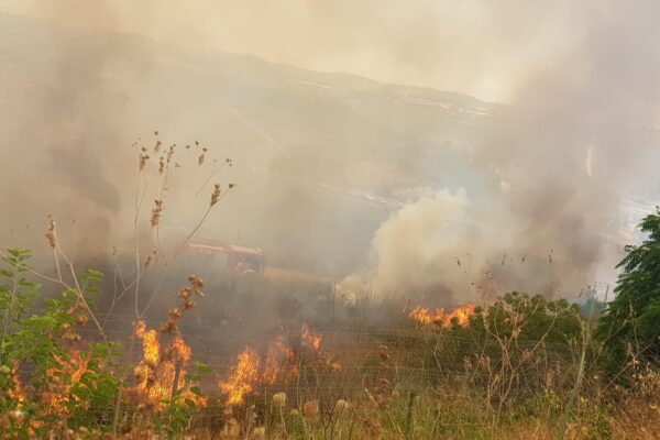 שריפה בירושלים (צילום: דוברות כב"ה י-ם)