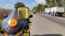 תאונת עבודה בכוכב הירדן (צילום: תיעוד מבצעי מד"א)