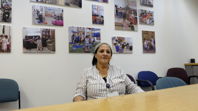 Kochava Khalifa, coordinator of teacher’s aides' union in the Jerusalem Municipality (Photo: David Tversky)