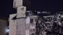 לפני הפיצוץ, הבניין שקרס ברחוב 88, שדרות קולינס מיאמי (צילום: AP Photo/Wilfredo Lee)