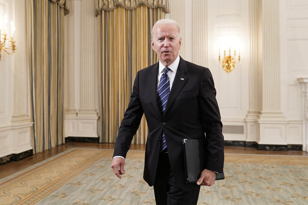 נשיא ארה&quot;ב ג'ו ביידן. נראה שהוא עומד למנות מחדש את פאוול לעוד ארבע שנים (צילום: AP Photo/Susan Walsh)