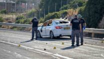זירת רצח (צילום: באסל עווידאת / פלאש 90)