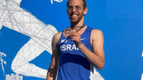 גל ארד עם מדליית הארד באליפות הבלקן (צילום: באדיבות איגוד האתלטיקה)