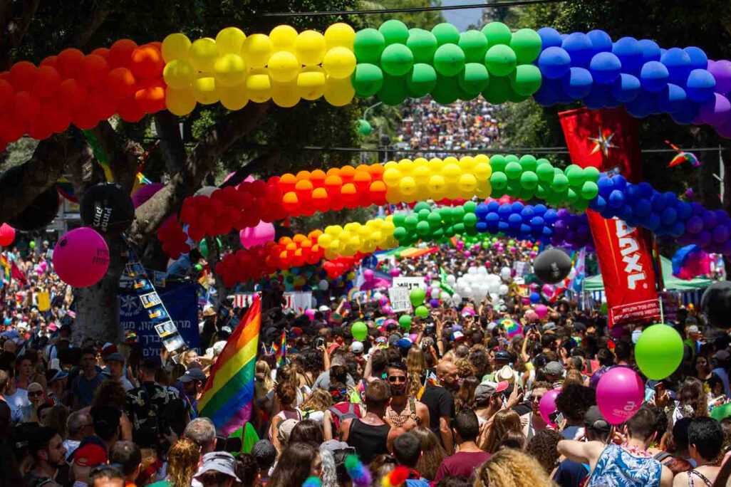Tel Aviv 's Pride Parade, 2021 (Photo: Flash90)
