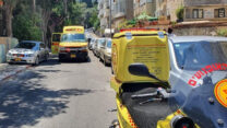 זירת האירוע בטיפול מד״א (צילום: מד״א)