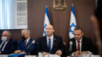 ראש הממשלה נפתלי בנט בישיבת הממשלה (צילום: יונתן זינדל/פלאש 90)