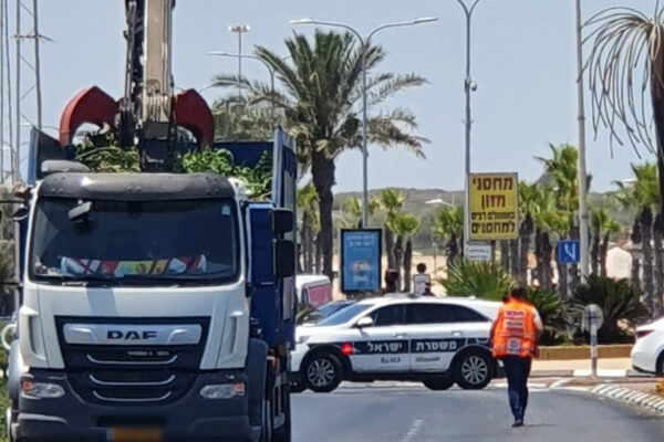 זירת התאונה באשדוד (צילום: דוברות איחוד הצלה)