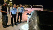 זירת האירוע ביישוב חורה, בו נורה למוות גבר בן 35. (צילום: דוברות משטרת ישראל)