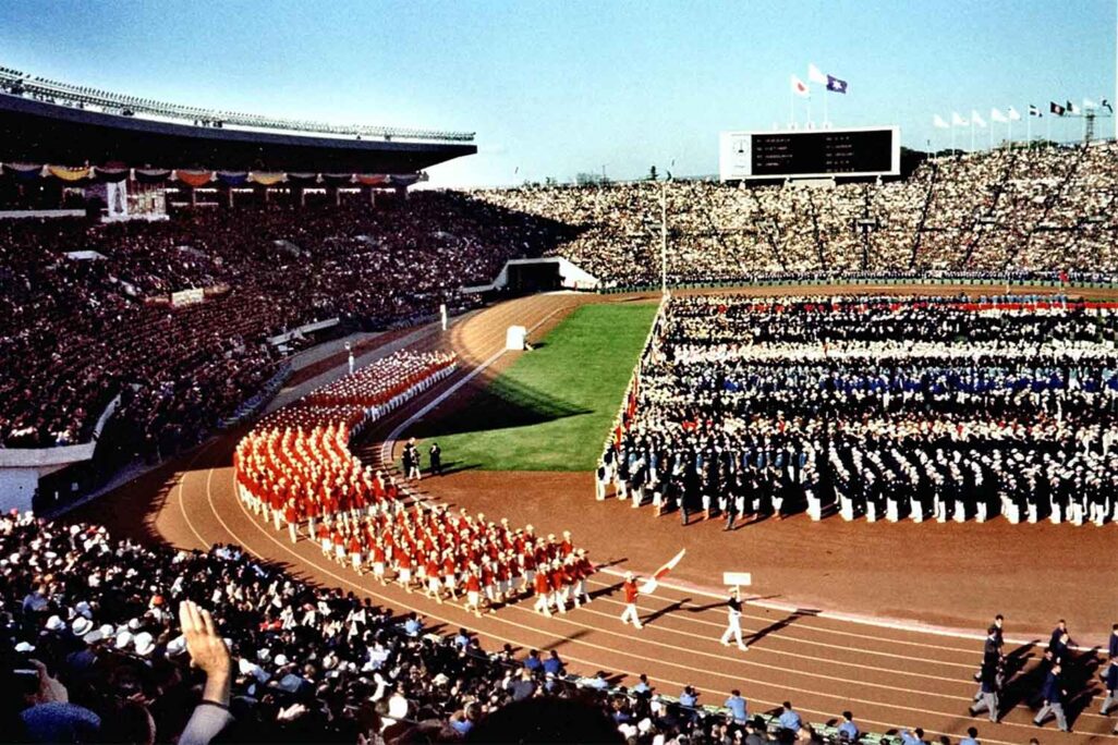 טקס הפתיחה של המשחקים האולימפיים בטוקיו 1964 (צילום: The Yomiuri Shimbun)