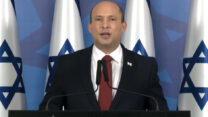 ראש הממשלה נפתלי בנט בהצהרה לתקשורת (צילום: לע"מ)