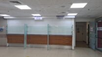 שביתת עובדי מנהל ומשק בבית חולים העמק בעפולה (צילום: דפנה איזברוך)