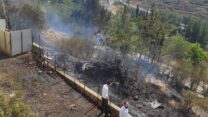 שריפה בירושלים (צילום: נדב שניידר)