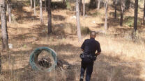 סריקות לאיתור גופתה של תושבת נוף הגליל ששלושת בניה חשודים ברציחתה. (צילום: דוברות המשטרה)