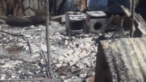 המחסן השרוף של אורנה וגרטון ון אלדרינק בגבעת יערים. (צילום: אלבום פרטי)