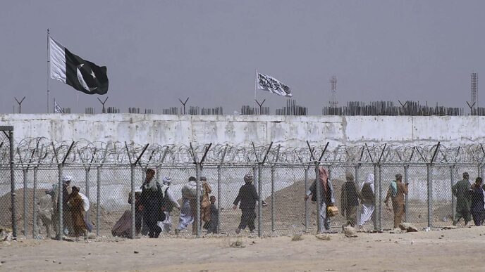 גבול פקיסטן אפגניטסן (צילום: AP Photo/Jafar Khan)