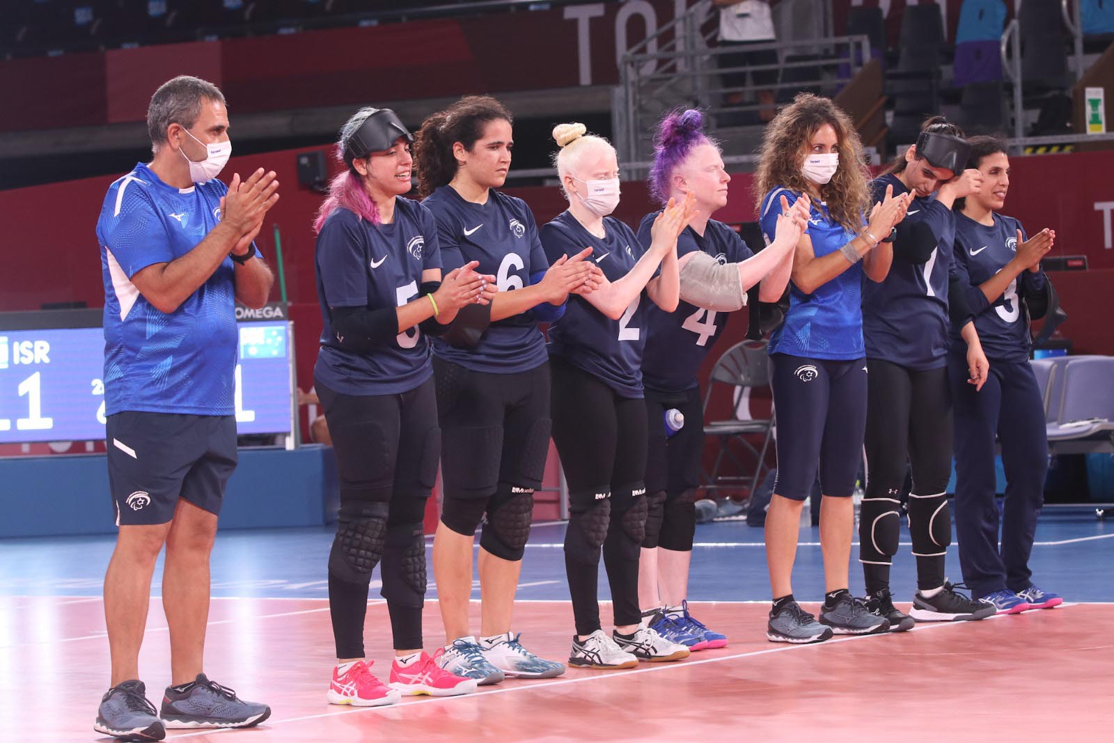נבחרת הנשים של ישראל ישראל בכדורשער במשחקים הפראלימפיים בטוקיו (צילום: לילך וייס, הוועד הפראלימפי בישראל)