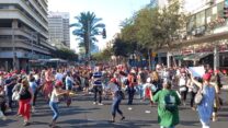 הפגנת מטפלות מעונות היום בתל אביב. "כל משרד ממשלתי מעביר אותנו למשרד ממשלתי אחר"
