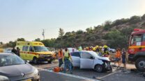 תאונת דרכים בכביש 38 (צילום: תיעוד מבצעי מד"א)