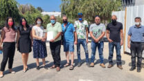 חתימת ההסכם הקיבוצי ברפת מנור (צילום: דוברות ההסתדרות)