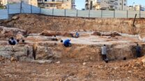 מחצבה מימי בית שני שהתגלתה בהר חוצבים (צילום: שי הלוי רשות העתיקות)