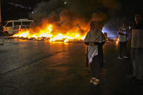 מהומות בשכם (צילום: נאסר אישתיה/פלאש90)