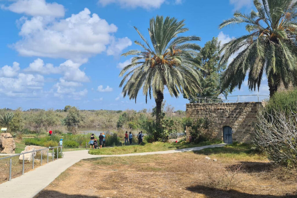 מטיילים בשמורת עין אפק (צילום: סוהיר מרעי רשות הטבע והגנים)
