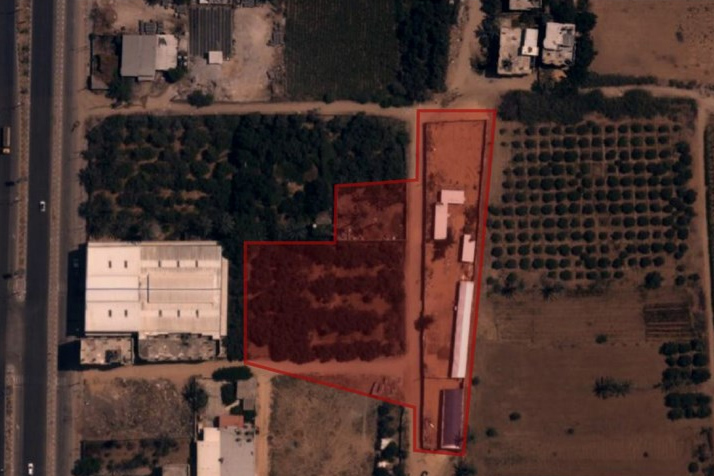 מתחם צבאי של חמאס ברצועת עזה, בו מספר סדנאות תת קרקעיות לייצור רקטות, שהותקף על ידי צה"ל. (צילום: דובר צה"ל)