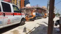 אתר התאונה בבני ברק (צילום: איחוד הצלה)