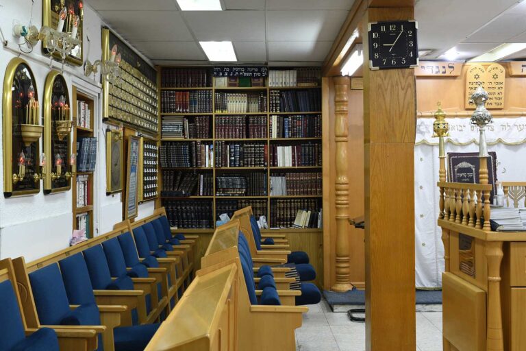 בית הכנסת ריק. &quot;בסגר הראשון נשארנו פה לבד, רק אני ואבי הגבאי&quot; (צילום: יונתן בלום)