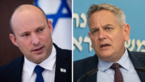 שר הבריאות ניצן הורוביץ וראש הממשלה נפתלי בנט (צילומים: נעם רבקין פנטון / פלאש90; אלכס קולומיוסקי / פול)